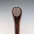 Vintage two-tone brown shaft rondelle handle walking stick, 91cm