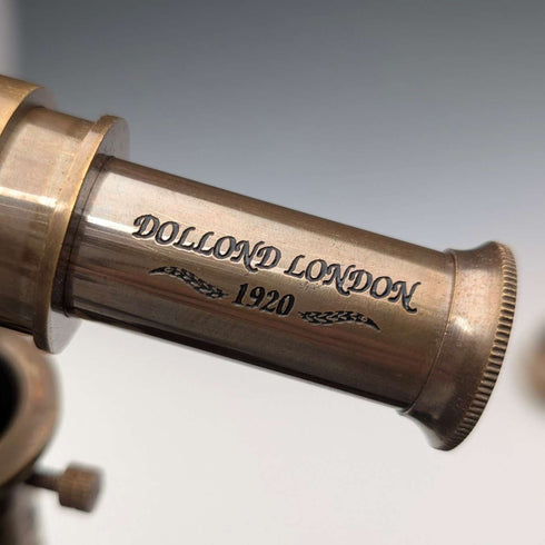 Vintage British Telescope & Compass Handle Split Shaft Walking Stick, 97cm, Dollond London