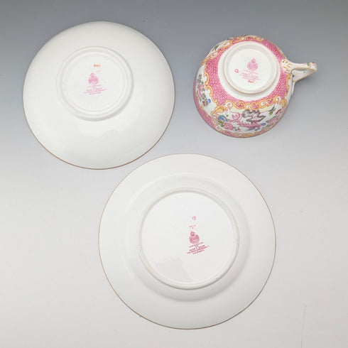 1920年代英國明頓茶杯三件粉紅雞蛇獸,為邁耶商場訂製①