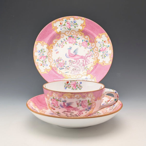 1920年代英國明頓茶杯三件粉紅雞蛇獸,為邁耶商場訂製①