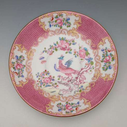 1920年代英國明頓茶杯三件組粉紅雞蛇,為邁耶商場特別訂購③