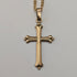 復古鍍金十字架吊墜及項鍊