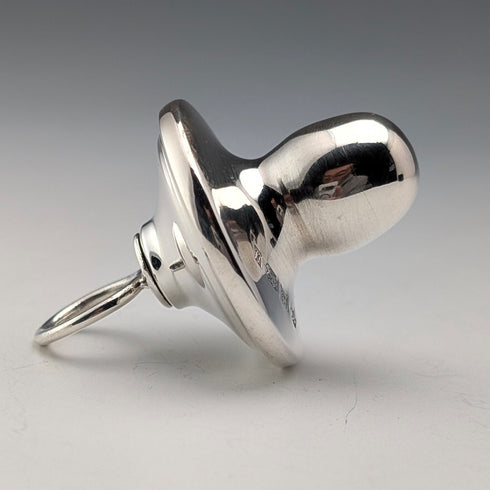 British Vintage Sterling Silver Pacifier, 19g, Carr's of Sheffield