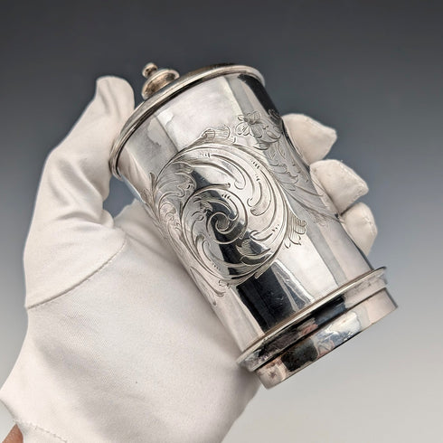 英国アンティーク シルバープレート製 フィルター(コーヒーマシンの一部?)