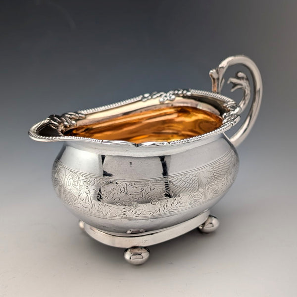 1820年頃 英国アンティーク オールドシェフィールドプレート製 クリームジャグ