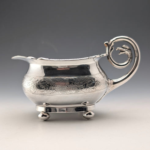 Circa 1820 British Antique Old Sheffield Plate Cream Jug