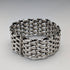 1975 British Vintage Sterling Silver Gate Style Bracelet, 57g, PM