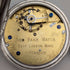 1899 British antique JW Benson BANK pocket watch, sterling silver open face, in good working order