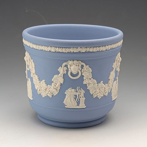 英国ヴィンテージ ウェッジウッド ジャスパーウェア製 プランターポット