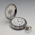 Antique Longines pocket watch, circa 1912, floral decoration, silver-sided hunter case, in good working order.