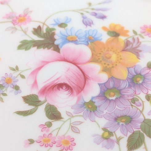 Vintage British Bone China Teapot Stand, Royal Crown Derby