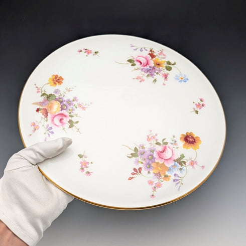 Vintage British Bone China Teapot Stand, Royal Crown Derby