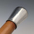 Antique Malacca Shaft Sterling Silver Rondelle Handle Walking Stick 87cm