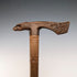 Vintage Carved Brown Shaft Eagle Head Handle Walking Stick 90cm