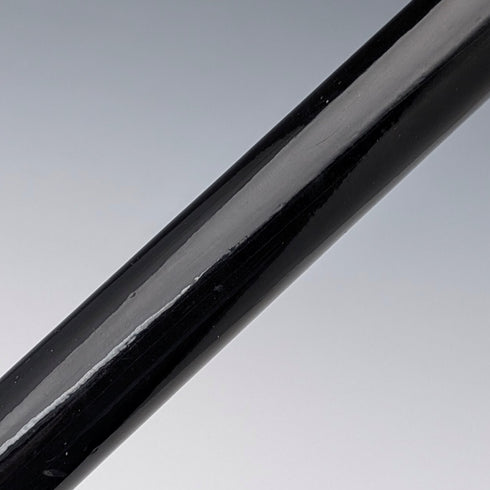 Italian Vintage Black Shaft Sterling Silver Horsehead Handle Walking Stick, 82cm