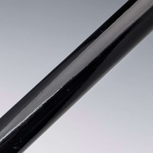 Italian Vintage Black Shaft Sterling Silver Horsehead Handle Walking Stick, 82cm