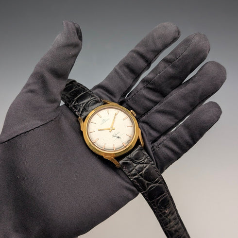 1950s Swiss MOVADO men's wristwatch, 15 jewels, gold-plated case, in good working order