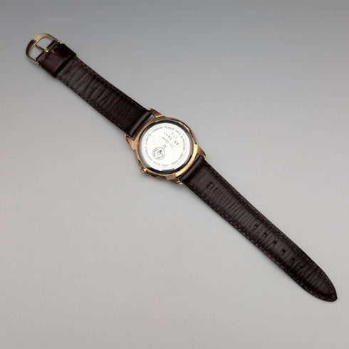 1950s Swiss Cauny men's wristwatch, 15 jewels, gold-plated case, in good working order