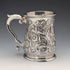 1736 Georgian Sterling Silver Large Mug with Relief, 356g, by Richard Bayley