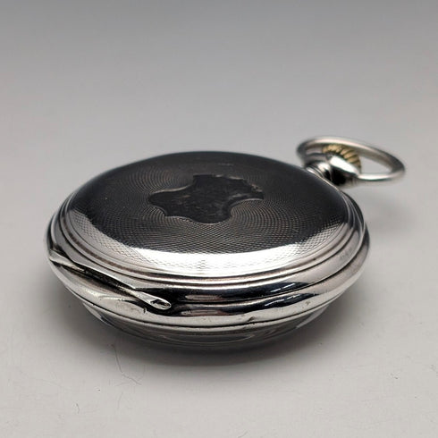 約1919年浪琴古董懷錶,純銀開面,走時良好