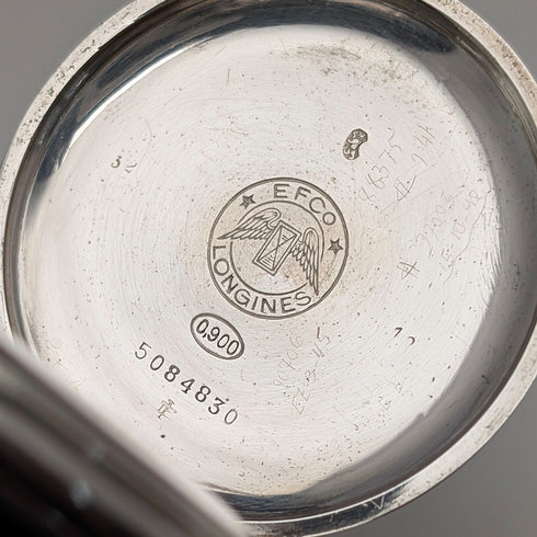 1931年頃 ヴィンテージ ロンジン 懐中時計 銀側ハンターケース 整備済