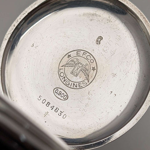 1931年頃 ヴィンテージ ロンジン 懐中時計 銀側ハンターケース 整備済