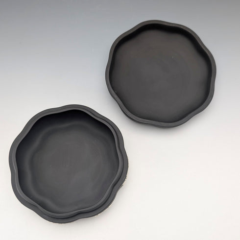 1976年英國韋奇伍德黑碧玉首飾盒,附蓋,盒裝