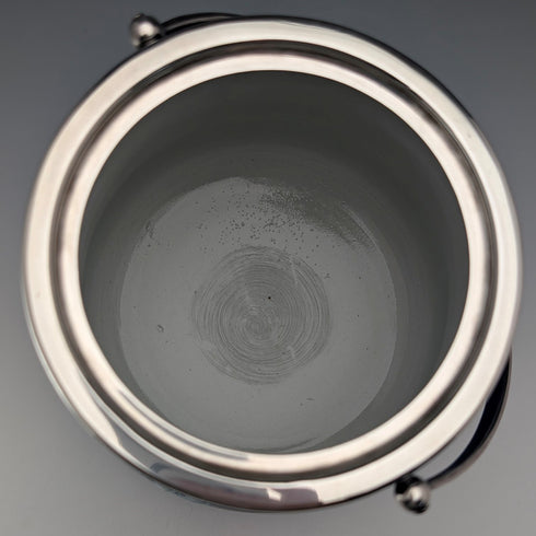 古董英國韋奇伍德餅乾桶 Jasperware 皇家藍色