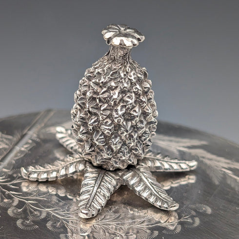 Antique British silver plate coffee pot, circa 1887, Mappin & Webb