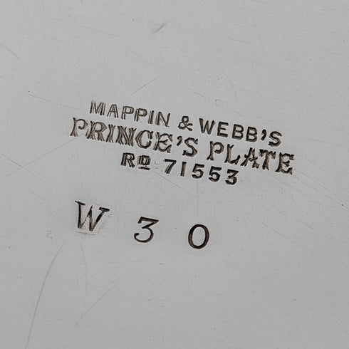 Antique British silver plate coffee pot, circa 1887, Mappin & Webb