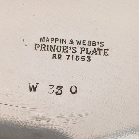 Antique British silver-plated teapot, circa 1887, Mappin & Webb