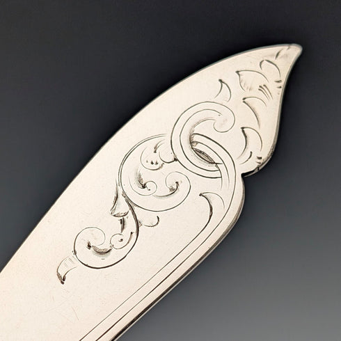 6-Pair British Antique Mother-of-Pearl Dessert Cutlery, Circa 1924, Barker Bros