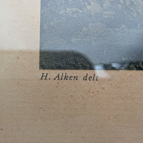 British antique framed print of racehorse Henry Alken "The High Metled Racer"