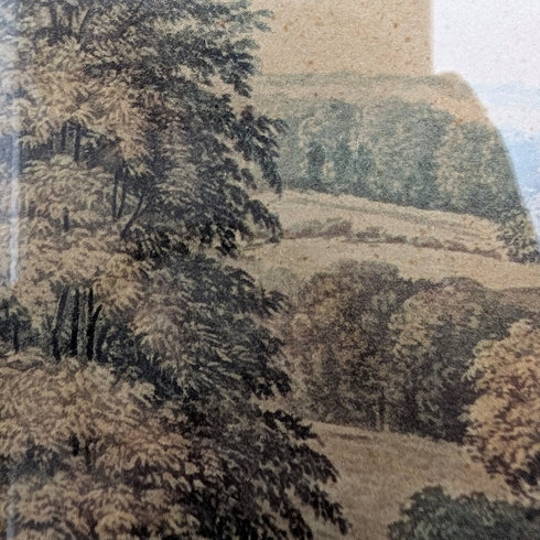 英国アンティーク 額入りプリント 競走馬 ジェームズ・ポラード 『EPSOM Preparing to start』