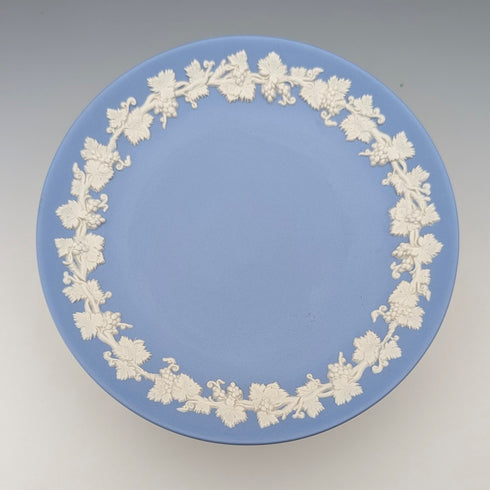 Vintage British Wedgwood Jasperware Tazza in Pale Blue