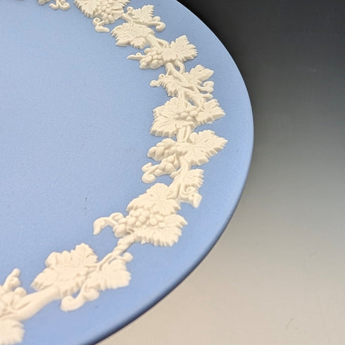 Vintage British Wedgwood Jasperware Tazza in Pale Blue