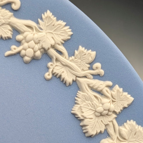 Vintage British Wedgwood Jasperware Tazza in Pale Blue