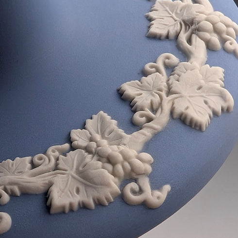 Vintage British Wedgwood Jasperware Tazza in Pale Blue