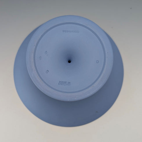 Vintage British Wedgwood Jasperware Tazza in Pale Blue