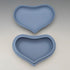 Vintage British Wedgwood Jasperware Heart-Shaped Trinket Box, Pale Blue, with Box and Instructions
