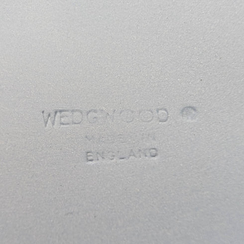 Vintage British Wedgwood Jasperware Heart-Shaped Trinket Box, Pale Blue, with Box and Instructions