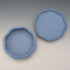 Vintage British Wedgwood Jasperware Round Lidded Box in Pale Blue with Box and Instructions