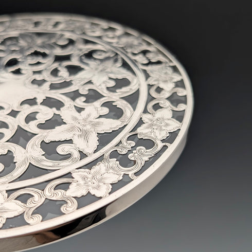 20世紀早期美國銀質包覆隔熱墊,韋伯斯特公司