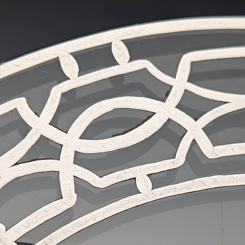 20世紀前半 米国 シルバーオーバーレイ 直径20cm 大型トリベット