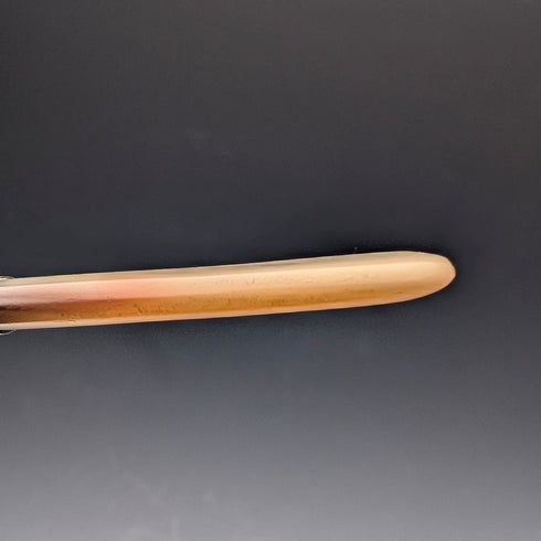 1915年英國古董小叉,珍珠母貝手柄,純銀叉刃,AJ Bailey