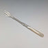 1900 British Antique Small Fork with Mother-of-Pearl Handle and Pure Silver Blade, William Devenport