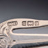 1900 British Antique Small Fork with Mother-of-Pearl Handle and Pure Silver Blade, William Devenport