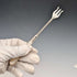 1900 British Antique Small Fork with Mother-of-Pearl Handle and Pure Silver Blade, William Devenport