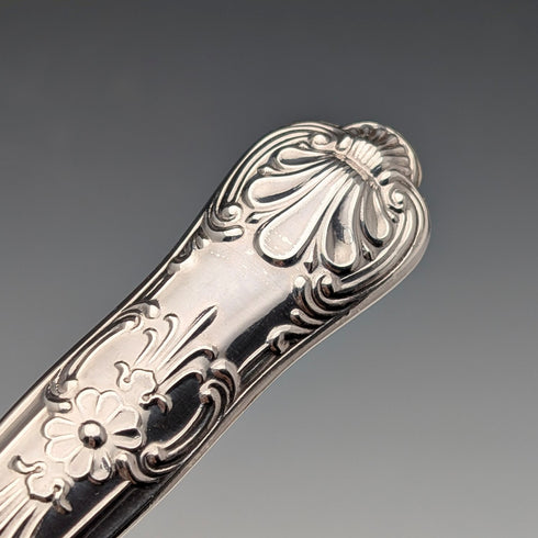 1975年英國復古純銀手柄蛋糕切片器,帶盒,Harrison Brothers出品