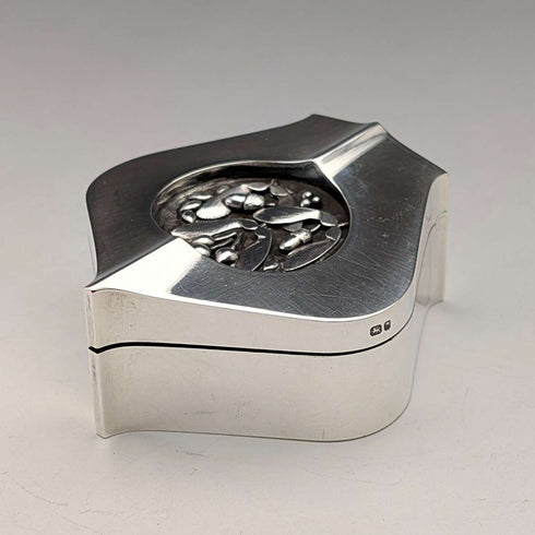 British Vintage Sterling Silver Small Trinket Box by Keith Smith